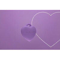 Мини-вибратор «Сердечко» FairyGasm PleasureStone violet, 9 режимов, на шнурке