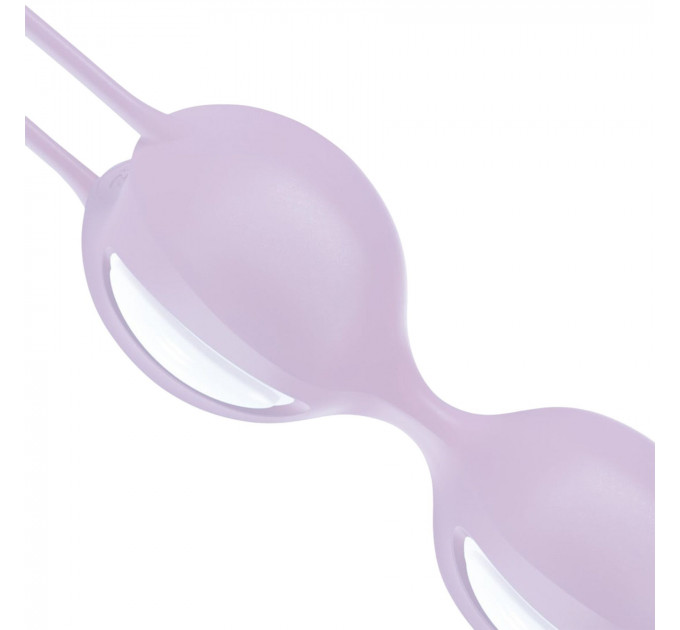 Вагінальні кульки Fun Factory SMARTBALLS DUO, бузково-білі, 2 шт, діаметр 3,2 та 3,6 см