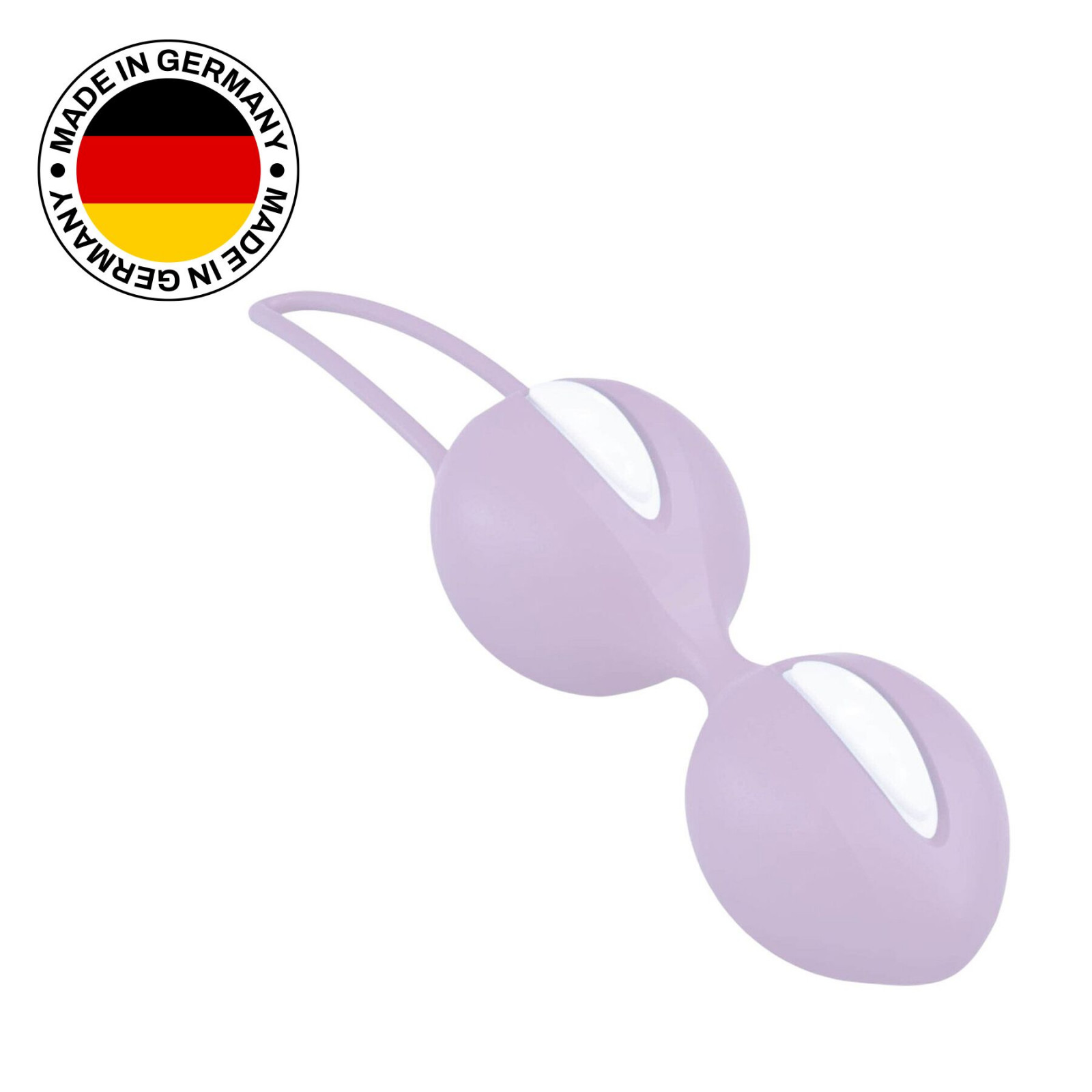 Вагінальні кульки Fun Factory SMARTBALLS DUO, бузково-білі, 2 шт, діаметр 3,2 та 3,6 см