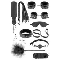 Набір для BDSM усе-в-одному Fetish Tentation SM Bondage Box in vegan leather, 10 предметів — Переглянути зображення 1