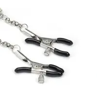 Затискачі для сосків із сердечком Liebe Seele Glow-in-dark Nipple Clamps Light Blue, світяться в темряві — Переглянути зображення 3