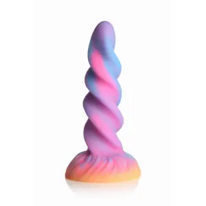 Фентезійний фалоімітатор Creature Cocks Glow-in-the-Dark Unicorn Dildo, світиться в темряві, 20,6 см