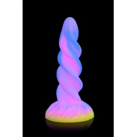 Фентезійний фалоімітатор Creature Cocks Glow-in-the-Dark Unicorn Dildo, світиться в темряві, 20,6 см — Просмотреть изображение 5