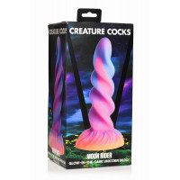 Фентезійний фалоімітатор Creature Cocks Glow-in-the-Dark Unicorn Dildo, світиться в темряві, 20,6 см — Переглянути зображення 7