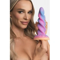 Фентезійний фалоімітатор Creature Cocks Glow-in-the-Dark Unicorn Dildo, світиться в темряві, 20,6 см — Просмотреть изображение 6