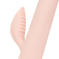 Вібратор-кролик із пульсацією Good Vibes Only – SHAI Thrusting Vibrator Soft Silicone – Pink, 3 мотори — Переглянути зображення 4