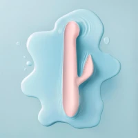 Вібратор-кролик із пульсацією Good Vibes Only – SHAI Thrusting Vibrator Soft Silicone – Pink, 3 мотори — Переглянути зображення 10