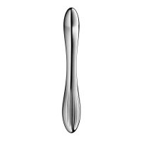 Металевий дилдо Satisfyer Pure Gravity 1, двосторонній, можна нагрівати й охолоджувати, 939 г — Просмотреть изображение 3