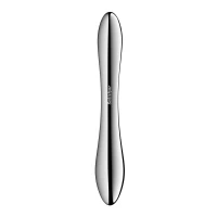 Металевий дилдо Satisfyer Pure Gravity 1, двосторонній, можна нагрівати й охолоджувати, 939 г — Просмотреть изображение 4
