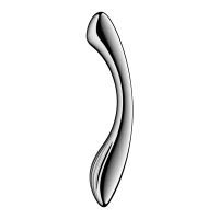 Металевий дилдо Satisfyer Pure Gravity 1, двосторонній, можна нагрівати й охолоджувати, 939 г — Просмотреть изображение 2
