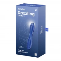 Двосторонній скляний дилдо Satisfyer Dazzling Crystal 2 Blue — Переглянути зображення 5