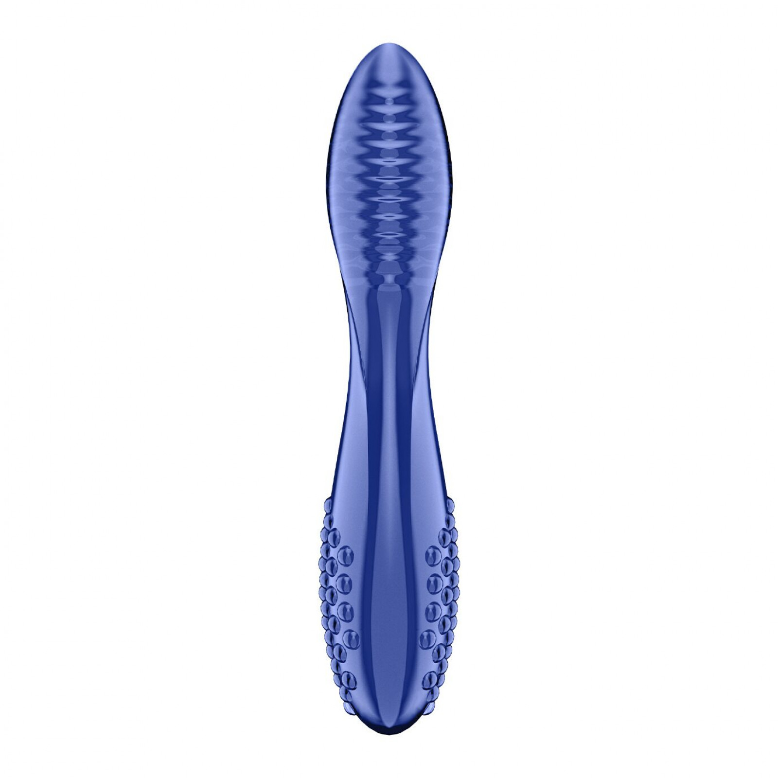 Двосторонній скляний дилдо Satisfyer Dazzling Crystal 2 Blue