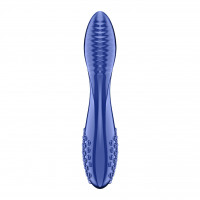 Двосторонній скляний дилдо Satisfyer Dazzling Crystal 2 Blue