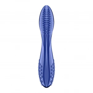 Двосторонній скляний дилдо Satisfyer Dazzling Crystal 2 Blue