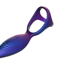 Анальный стимулятор с эрекционным кольцом Hueman Deep Impact, пульсация, массаж промежности — Просмотреть изображение 4