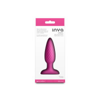Анальна пробка з вібрацією NS Novelties INYA - Swirl - Pink — Переглянути зображення 4