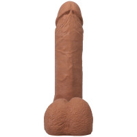 Фаллоимитатор Doc Johnson The Realistic Cock ULTRASKYN - 6 Inch with Balls Caramel — Просмотреть изображение 4
