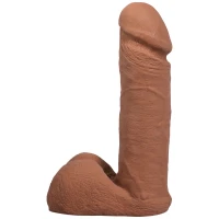 Фалоімітатор Doc Johnson The Realistic Cock ULTRASKYN - 6 Inch with Balls Caramel — Просмотреть изображение 2
