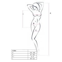 Бодістокінг Passion BS064 One Size, Black, боді, закрите плече, відкритий доступ — Просмотреть изображение 5