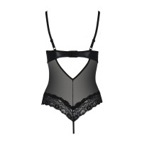 Боди с открытой грудью Passion Exclusive NORTH BODY S/M, black