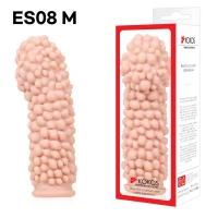 Насадка на член Kokos Extreme Sleeve ES.08 розмір M, потовщувальна, стимулюючий рельєф — Переглянути зображення 3