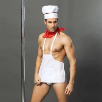 Чоловічий еротичний костюм кухаря &quot;Умілий Джек&quot; One Size: сліпи, фартух, хустка і ковпак — Переглянути зображення 5