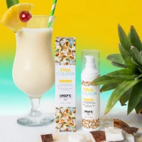 Масажна олія EXSENS Pina Colada 50мл розігрівальна, без цукру, без парабенів, їстівна — Просмотреть изображение 5