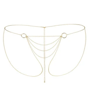 Ланцюжок-трусики Bijoux Indiscrets Magnifique Bikini Chain – Gold, прикраса для тіла