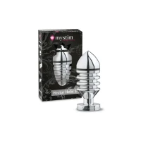 Металева анальна пробка Mystim Hector Helix S для електростимулятора, діаметр 4 см — Просмотреть изображение 5