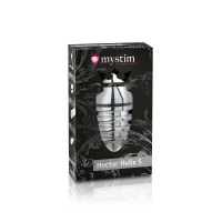 Металева анальна пробка Mystim Hector Helix S для електростимулятора, діаметр 4 см — Просмотреть изображение 6