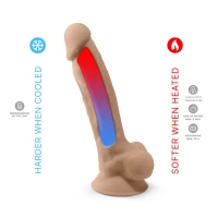 Фалоімітатор SilexD Vetus Flesh (MODEL 1 size 8in), двошаровий, силікон + Silexpan, діаметр 4,2см — Просмотреть изображение 6