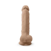 Фалоімітатор SilexD Vetus Flesh (MODEL 1 size 8in), двошаровий, силікон + Silexpan, діаметр 4,2см — Просмотреть изображение 4