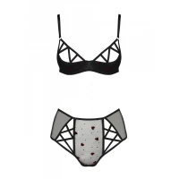 Еротичний комплект з малюнком Passion LOVELIA BIKINI XXL/XXXL, black — Просмотреть изображение 3