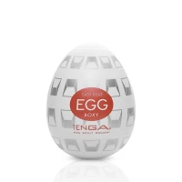 Мастурбатор-яйце Tenga Egg Boxy з геометричним рельєфом — Переглянути зображення 1