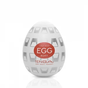 Мастурбатор-яйце Tenga Egg Boxy з геометричним рельєфом