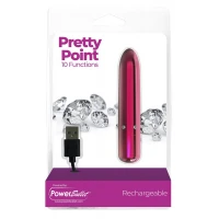 Віброкуля PowerBullet - Pretty Point Rechargeable Bullet Pink — Переглянути зображення 5