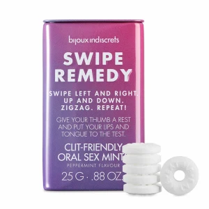 Розпродаж! М'ятні цукерки Bijoux Indiscrets Swipe Remedy – clitherapy oral sex mints термін 11.04.26