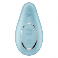 Вибратор Satisfyer Dipping Delight Light Blue, 2 мотора, гибкий кончик
