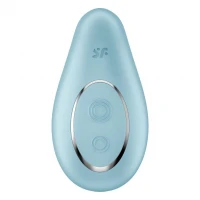Вібратор Satisfyer Dipping Delight Light Blue, 2 мотори, гнучкий кінчик — Просмотреть изображение 3