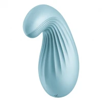 Вібратор Satisfyer Dipping Delight Light Blue, 2 мотори, гнучкий кінчик — Просмотреть изображение 2