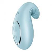 Вібратор Satisfyer Dipping Delight Light Blue, 2 мотори, гнучкий кінчик — Просмотреть изображение 6