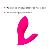 Смарт-вібратор у трусики Lovense Flexer, манливий рух + вібрація, стимуляція клітора та точки G — Переглянути зображення 4