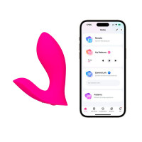 Смарт-вибратор в трусики Lovense Flexer, манящее движение + вибрация, стимуляция клитора и точки G
