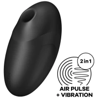 Вакуумний стимулятор з вібрацією Satisfyer Vulva Lover 3 Black — Просмотреть изображение 1