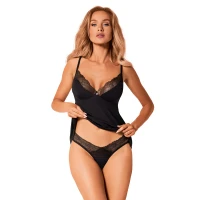 Топ та трусики Obsessive Bella Rou top &amp; panties XL/2XL, топ, трусики — Переглянути зображення 1