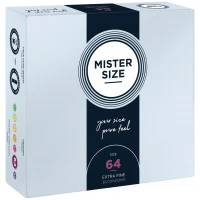 Презервативи Mister Size - pure feel - 64 (36 condoms), товщина 0,05 мм — Переглянути зображення 1