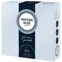 Презервативи Mister Size - pure feel - 64 (36 condoms), товщина 0,05 мм — Переглянути зображення 2