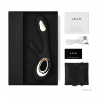 Вибратор-кролик LELO Soraya Wave Black, манящие движения ствола — Просмотреть изображение 7