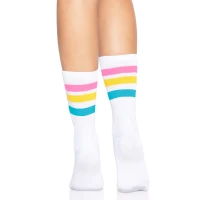 Шкарпетки жіночі в смужку Leg Avenue Pride crew socks Pansexual, 37–43 розмір — Просмотреть изображение 2