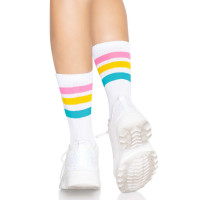 Носки женские в полоску Leg Avenue Pride crew socks Pansexual, 37–43 размер